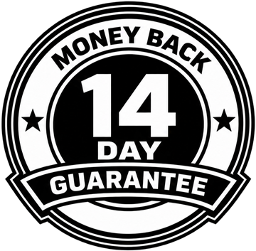 14 day money back guarantee badge
